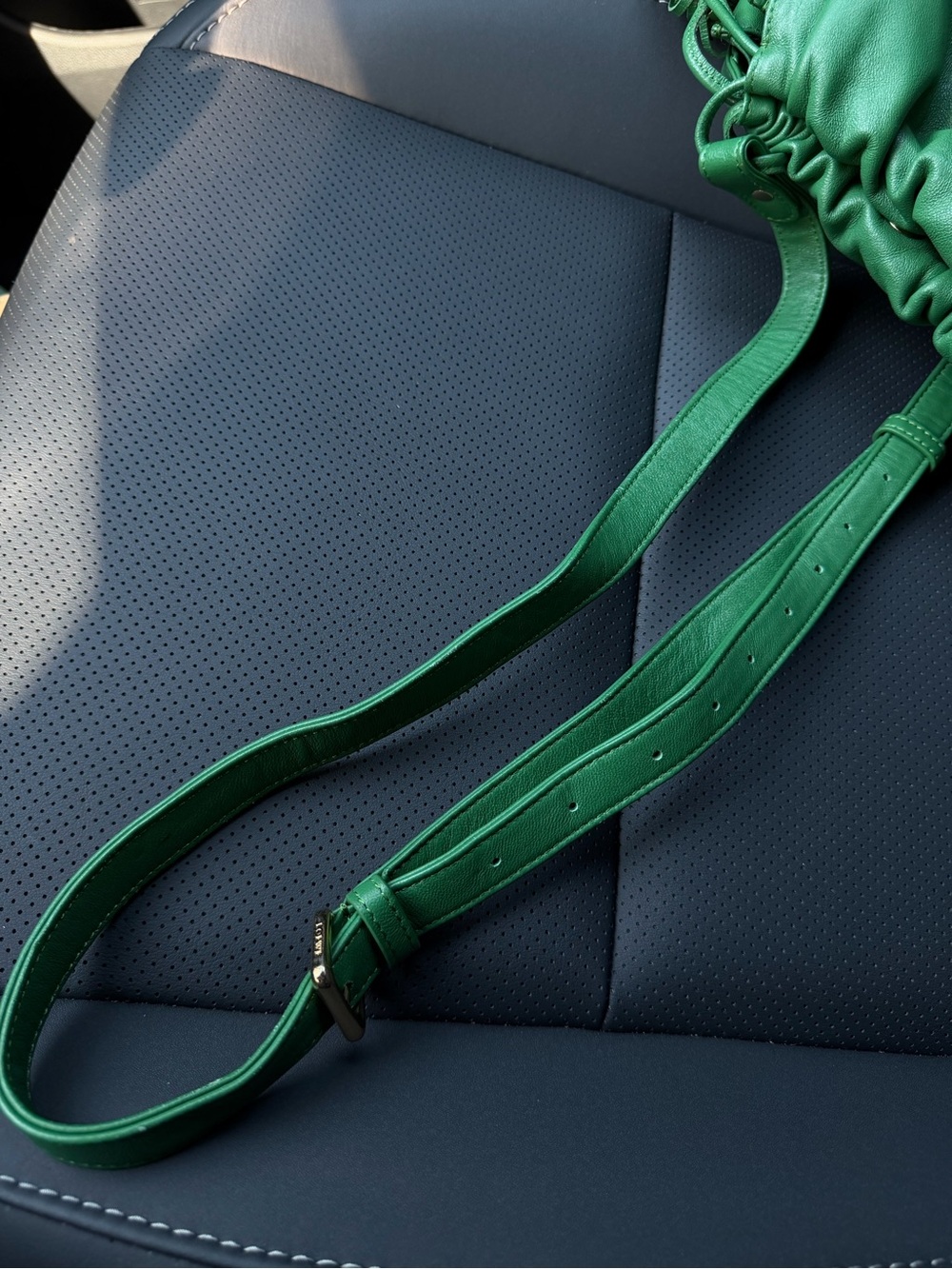 Rare Early Loewe Flamenco Tassel Mini Shoulder Bag Green Leather Archive - Picture 16 of 16
